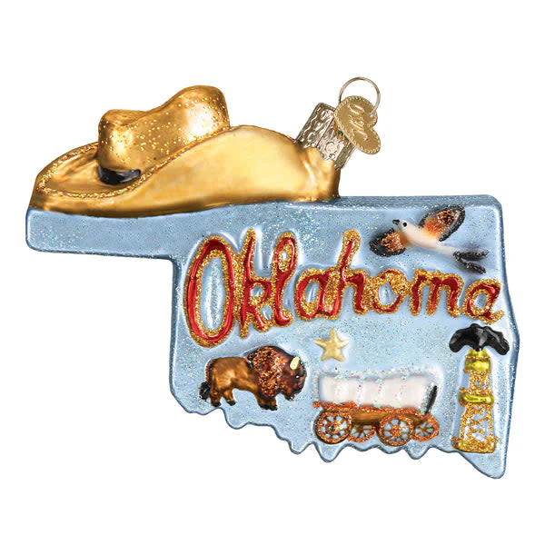 State Of Oklahoma Ornament - Image 2