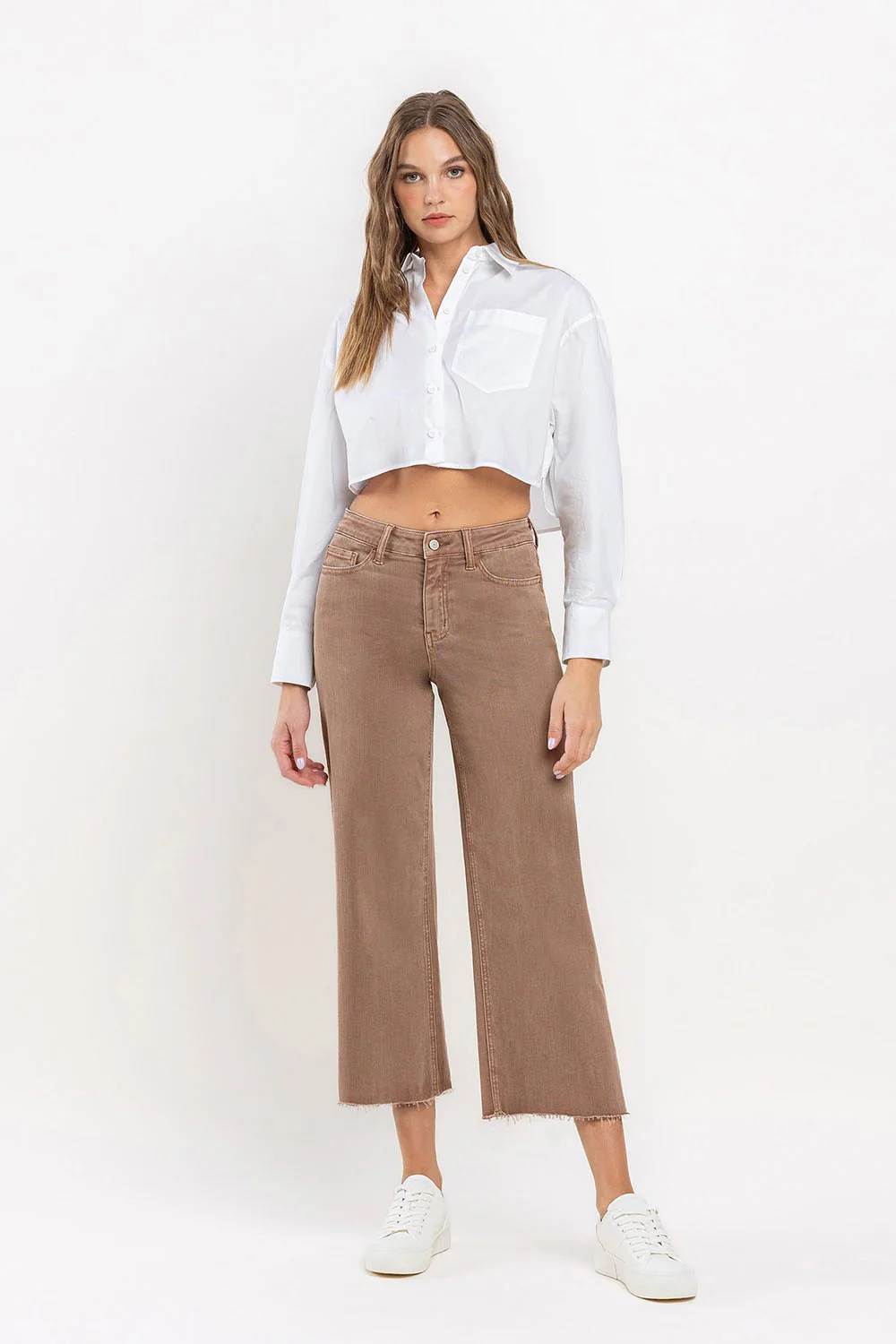 Stella High Rise Crop Wide Leg Jeans - Image 24