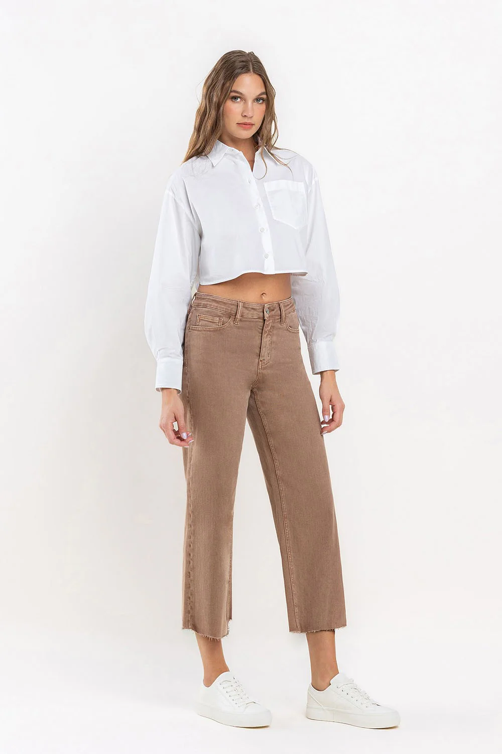 Stella High Rise Crop Wide Leg Jeans - Image 27