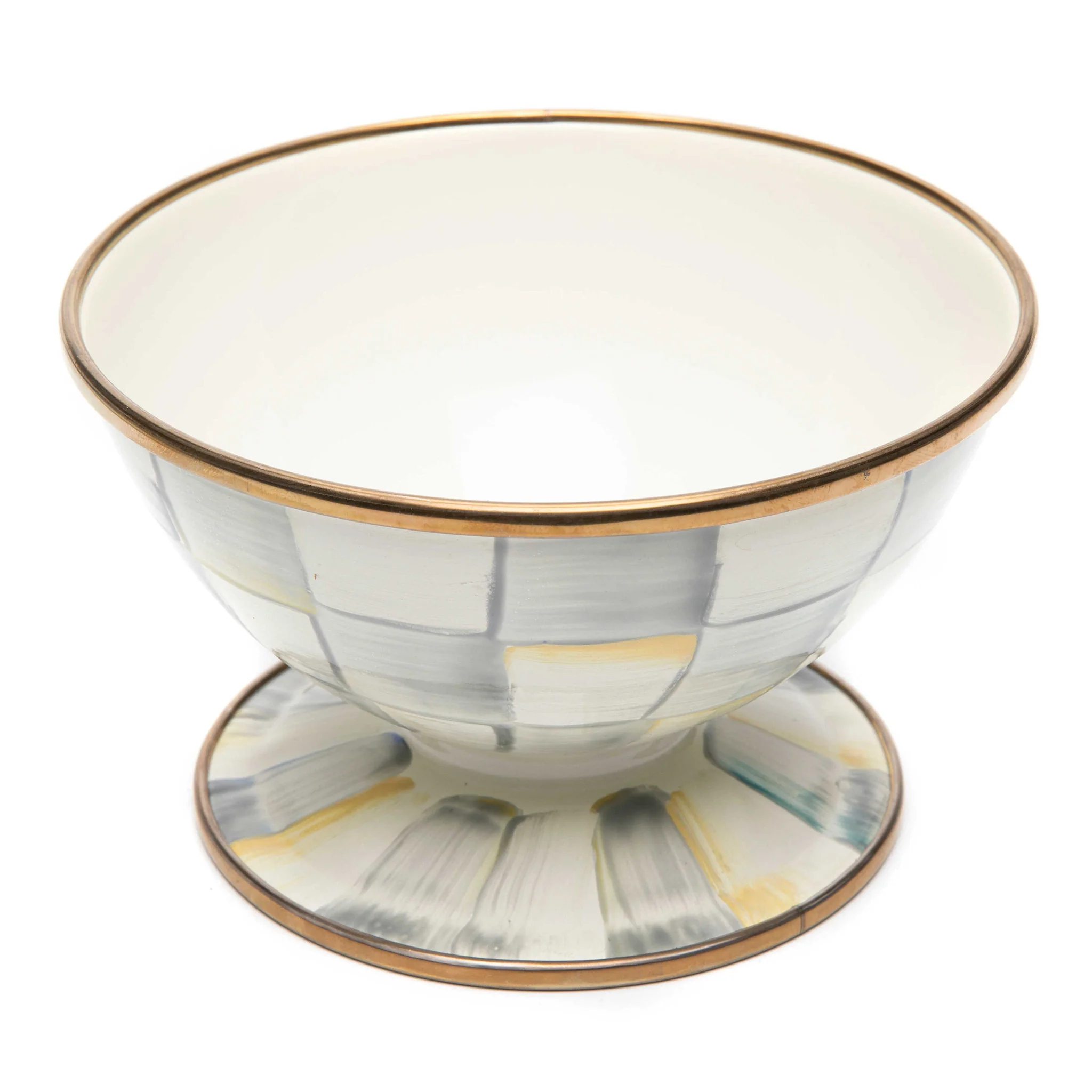 Sterling Check Ice Cream Dish