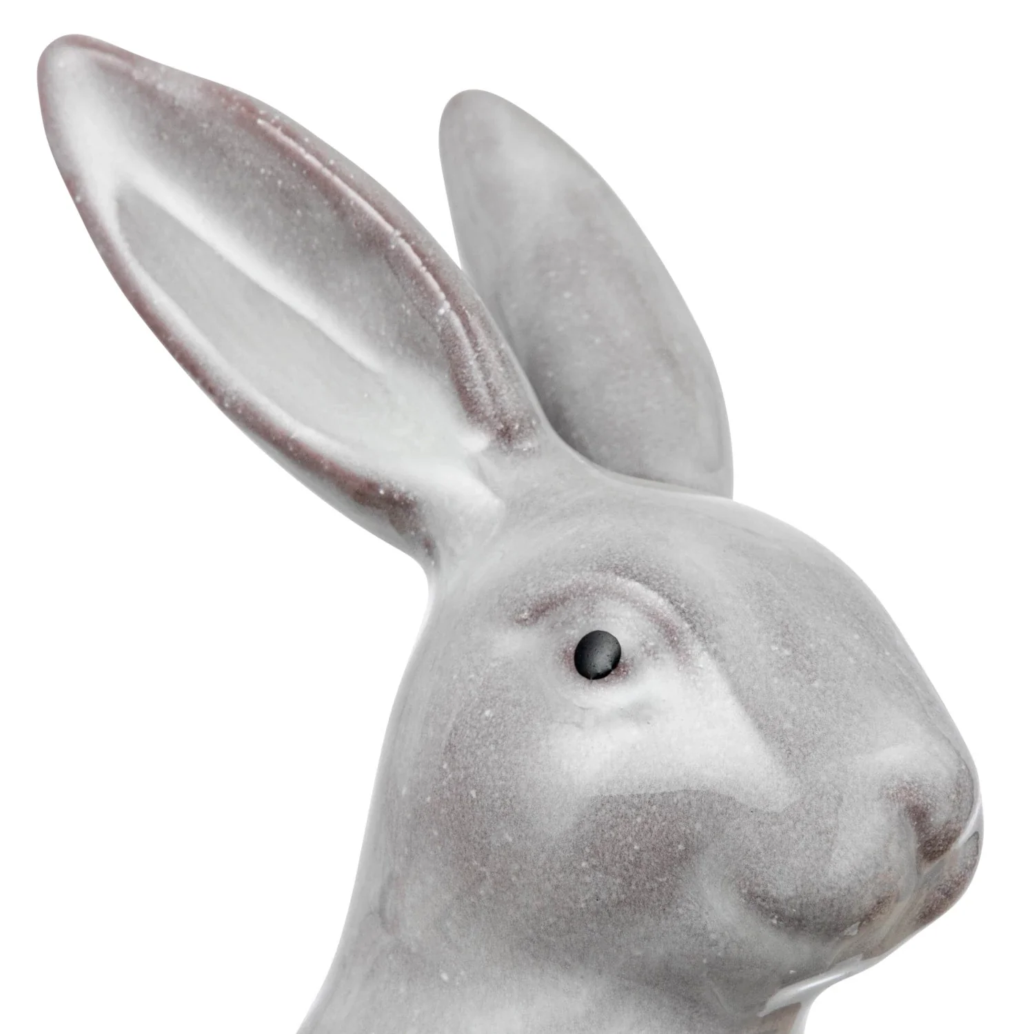 Stoneware Rabbit with Flower Shaped Bowl - Image 6