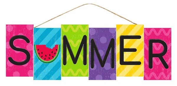 Summer Block Sign