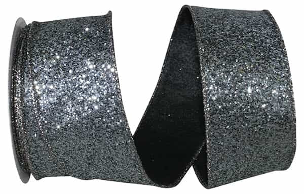 SUMPTIOUS SEQUIN GLITTER WIRED EDGE RIBBON 2.5"X10YDS