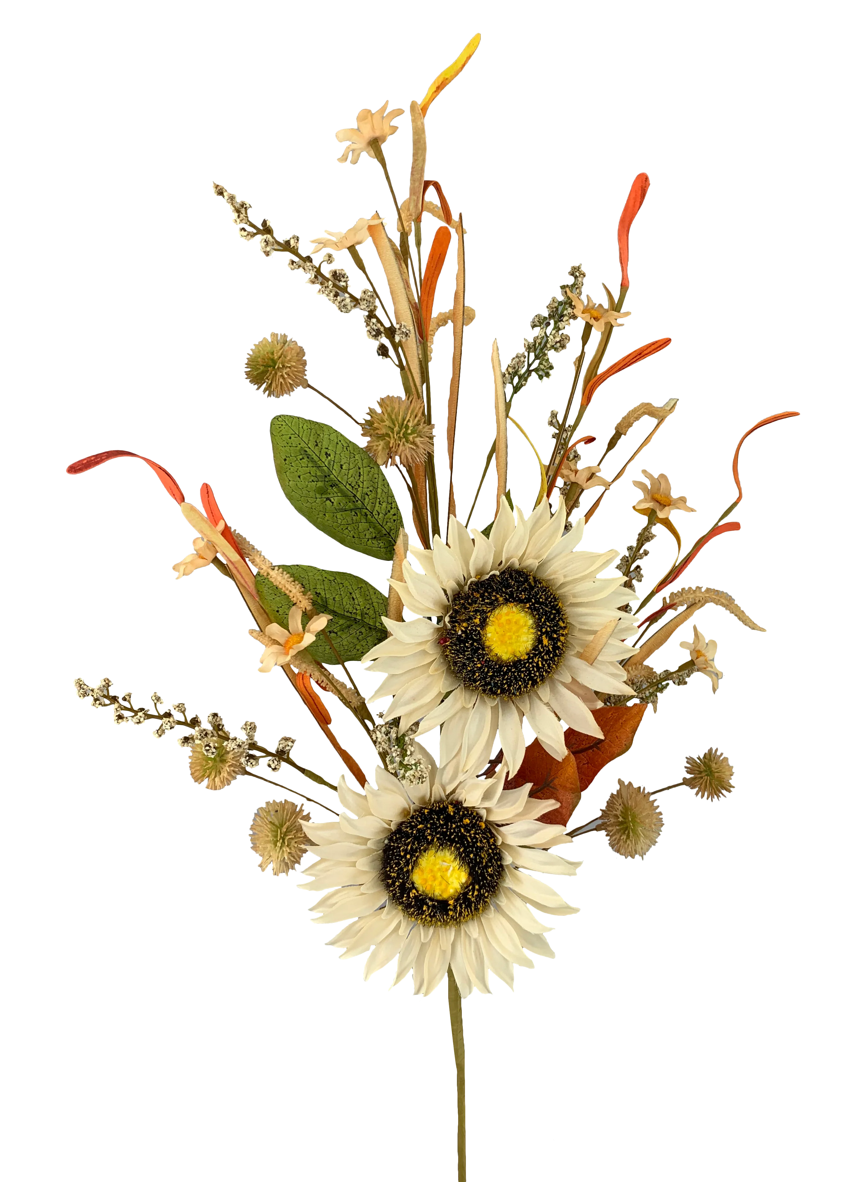Sunflower Pom Pom Spray