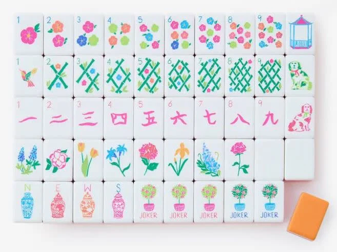 Sunset Mahjong Tiles