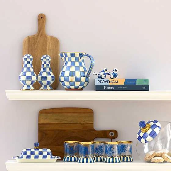 Sweet Jar with Royal Check Enamel Lid - Image 4