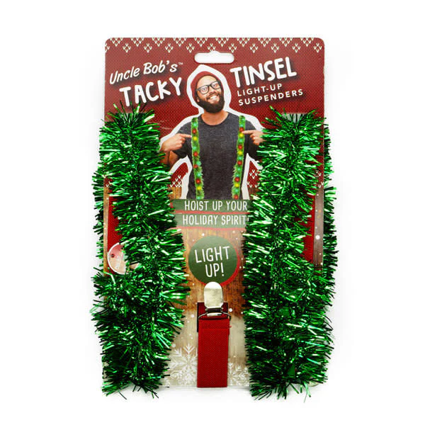 Tacky Tinsel Suspenders