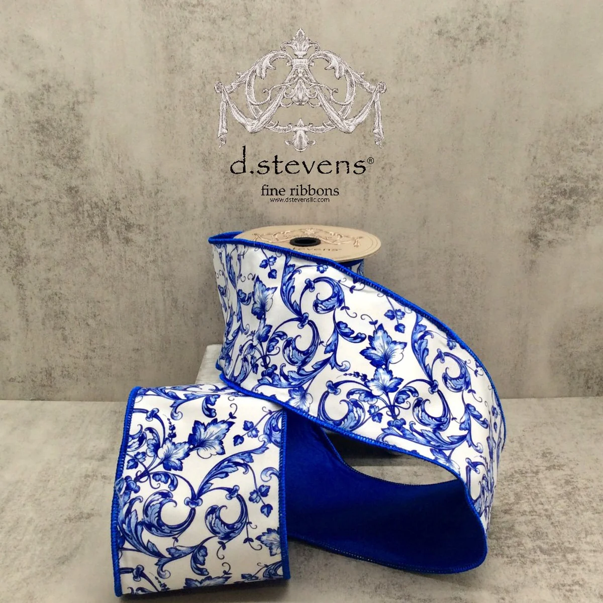 Taffeta Acanthus Scroll Chinoiserie Ribbon - Image 3