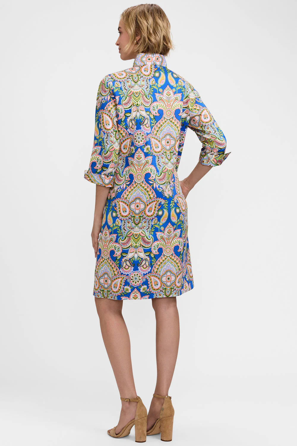 Tammy Garden Paisley ¾ Sleeve Dress - Image 2