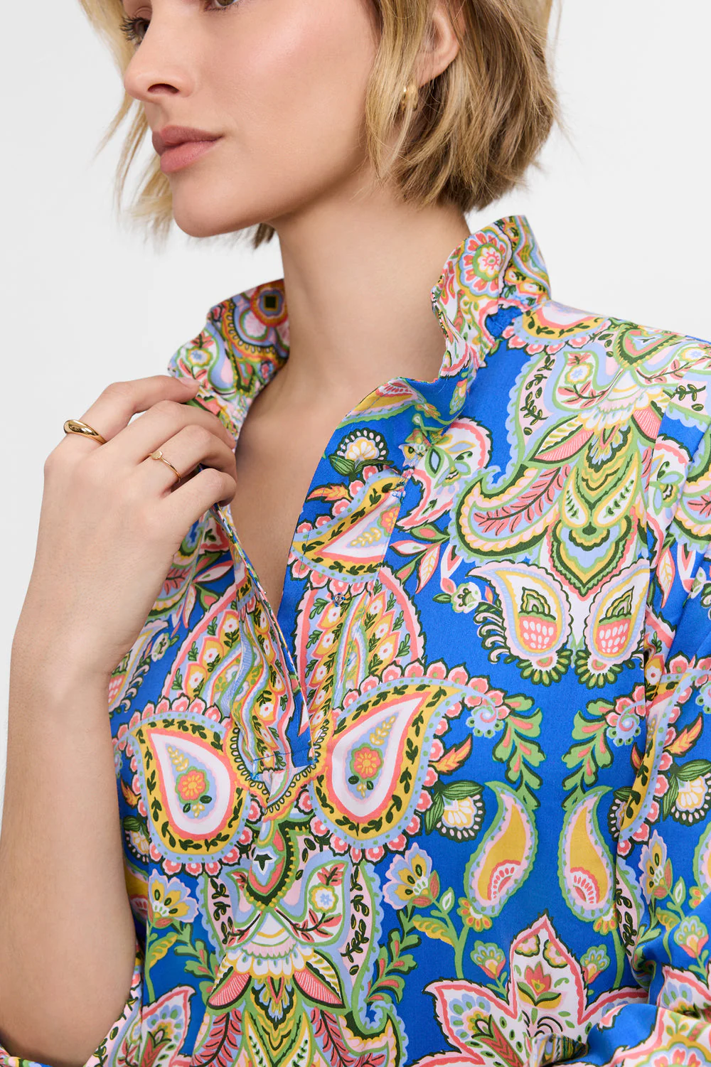 Tammy Garden Paisley ¾ Sleeve Dress - Image 3
