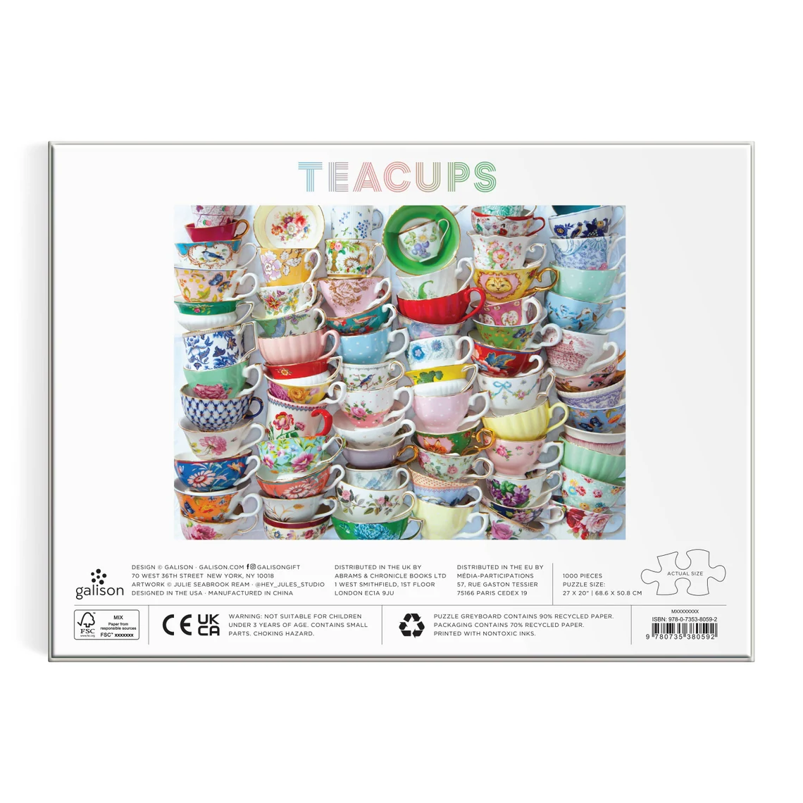Teacups 1000 Piece Puzzle - Image 3