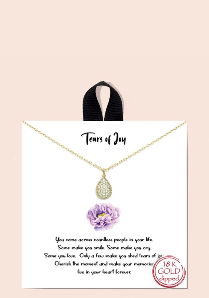 Teardrop of Joy Necklace