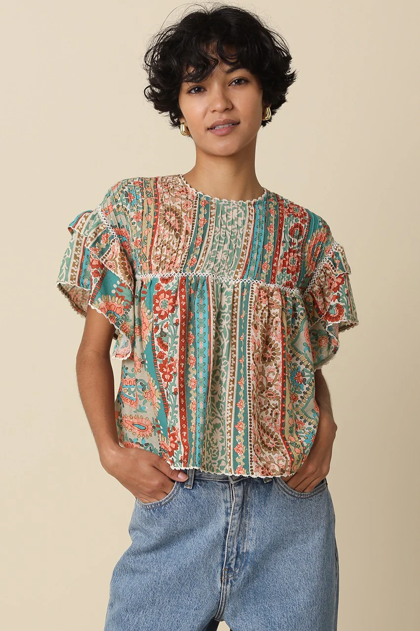 Teresa Flutter Sleeve Top