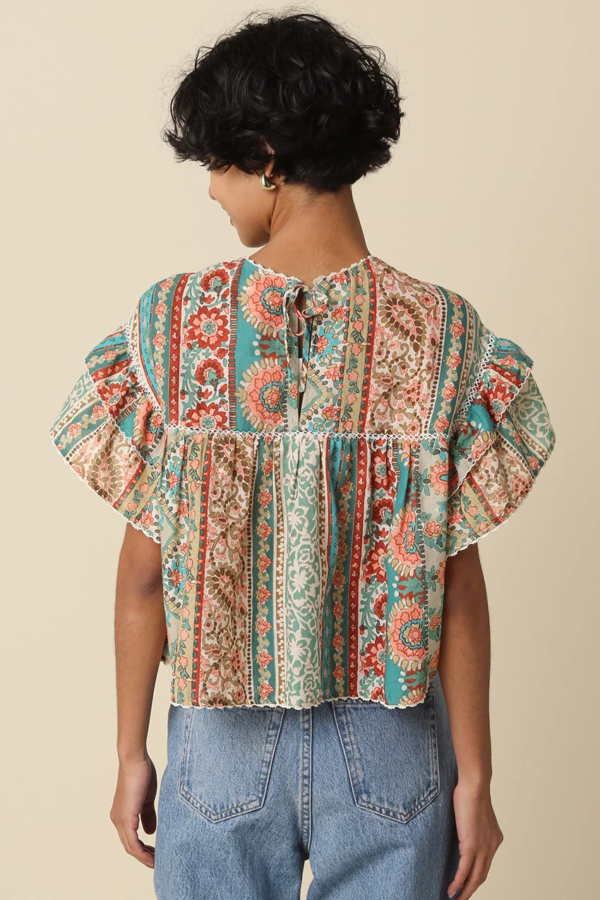 Teresa Flutter Sleeve Top - Image 3