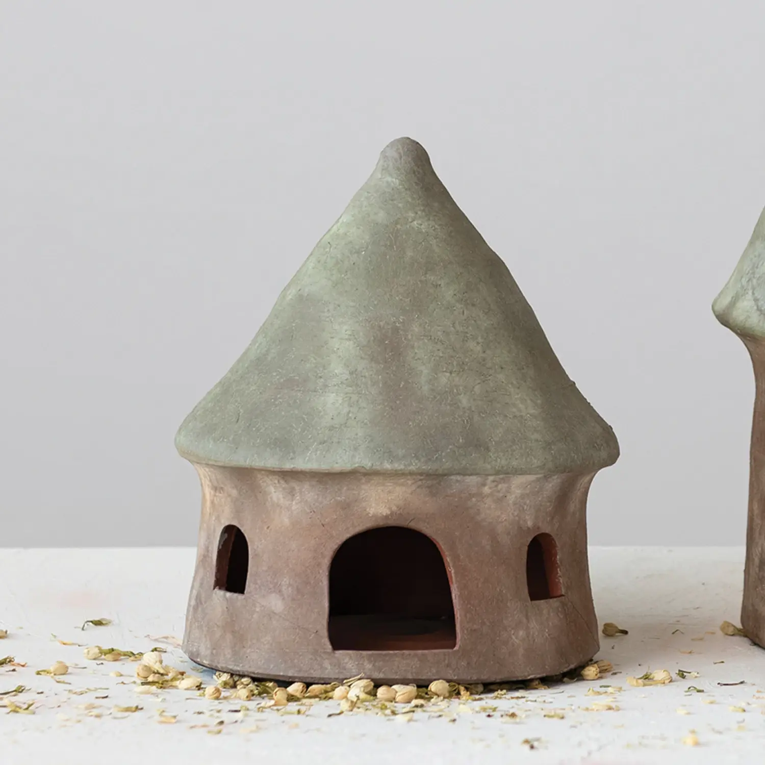 Terra-cotta Toad House - Green & Natural - Image 2