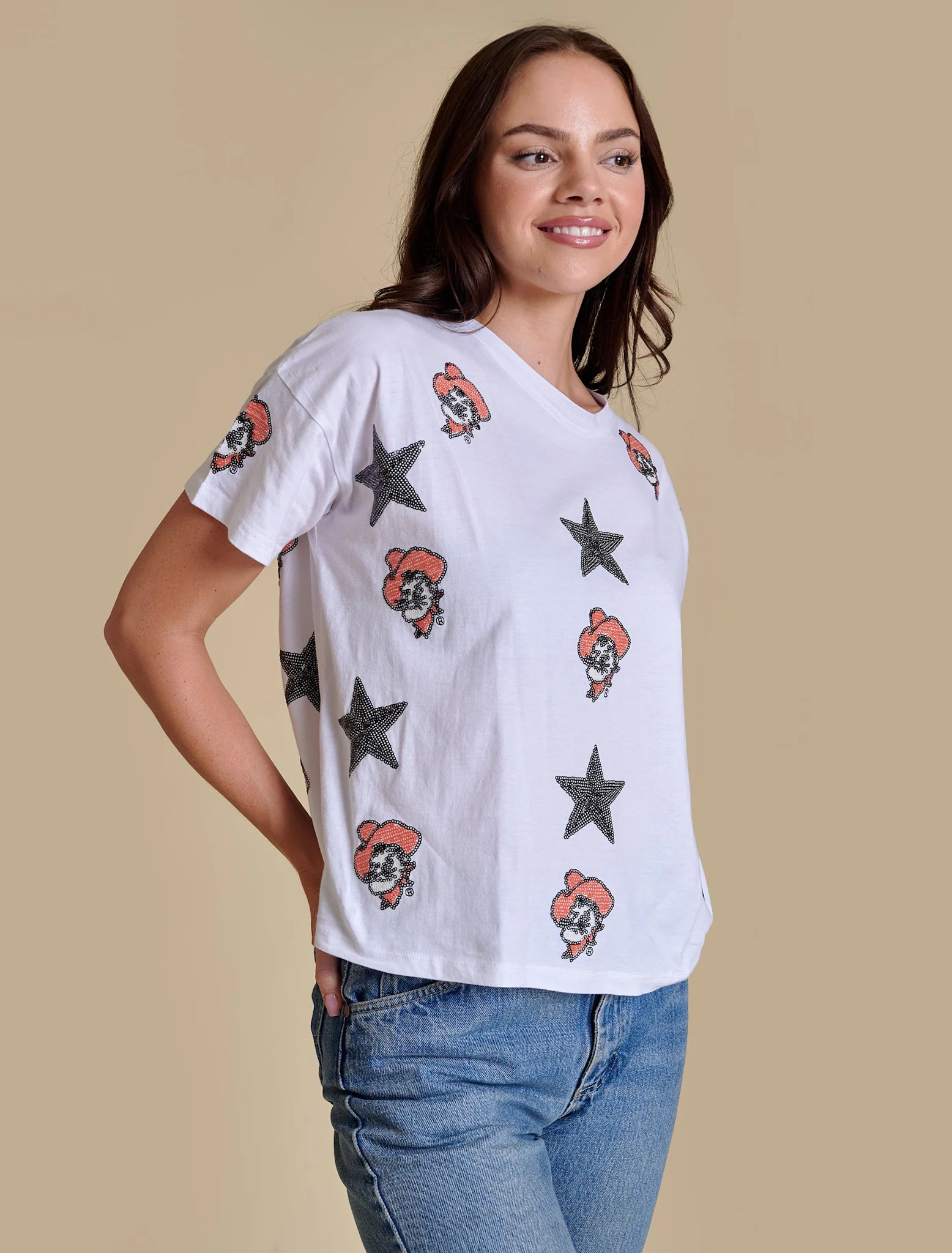 The All Over Sequin Boxy Tee - Image 4