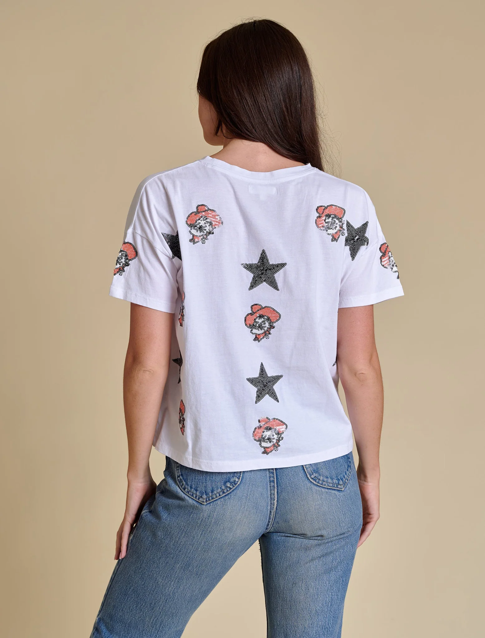 The All Over Sequin Boxy Tee - Image 5
