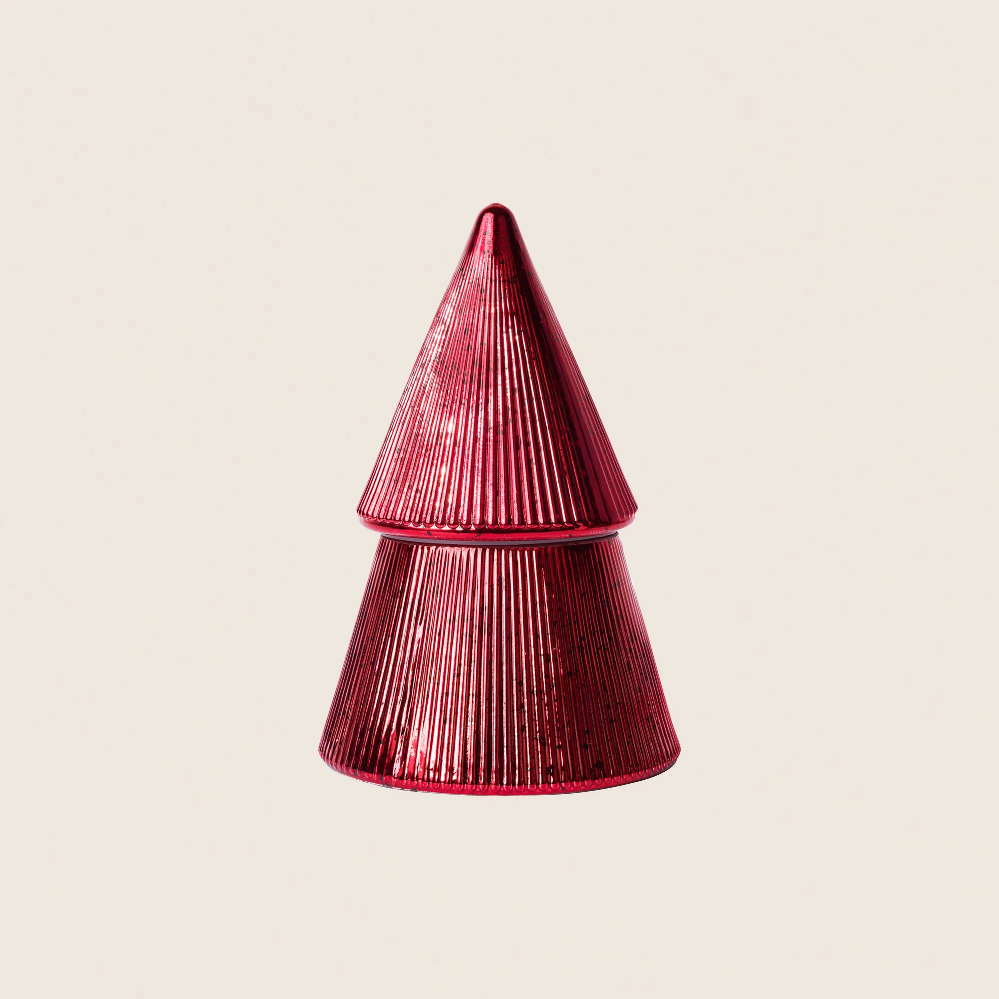 The Smell of Christmas - Red Tree Glass Candle