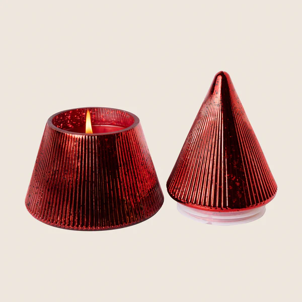 The Smell of Christmas - Red Tree Glass Candle - Image 2