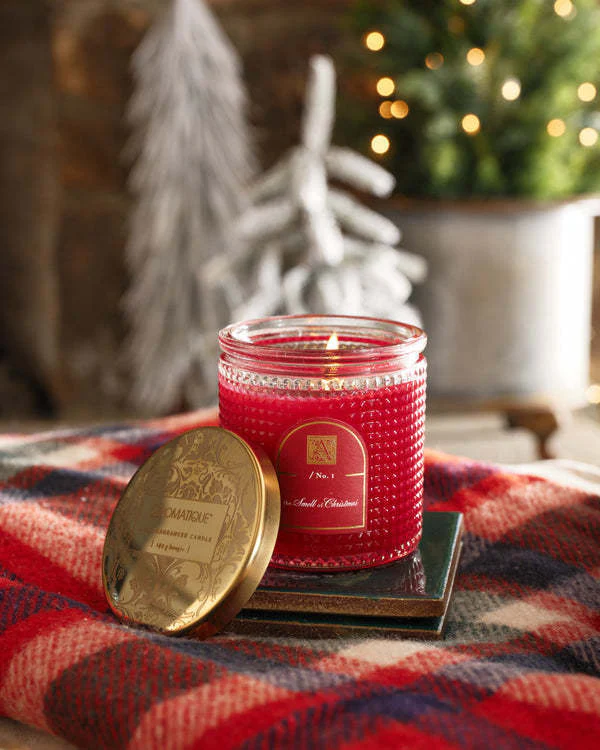 The Smell of Christmas - Textured Glass Candle - Image 2