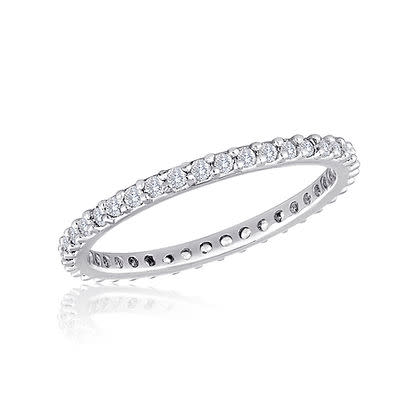 Thin Diamond Stack Ring - Image 5