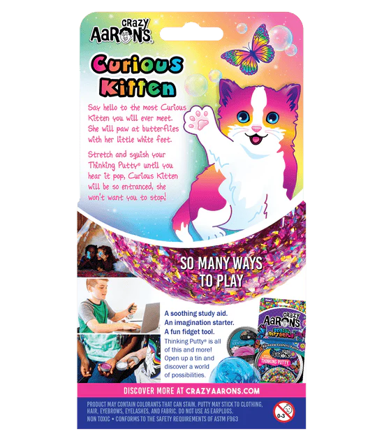 Thinking Putty Tin Curious Kitten - Image 4