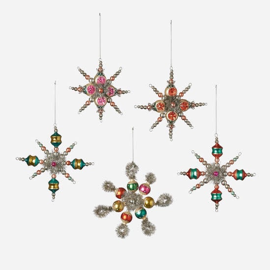 Tinsel Starburst Ornament