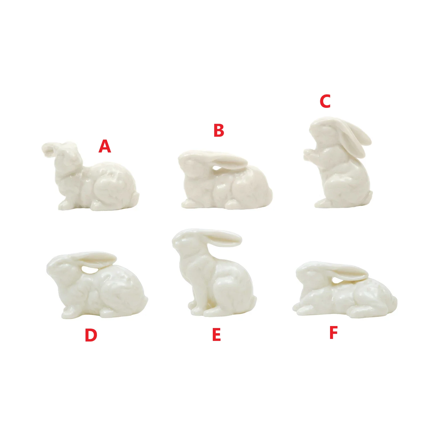 Tiny Ceramic Bunny - Sold Individually