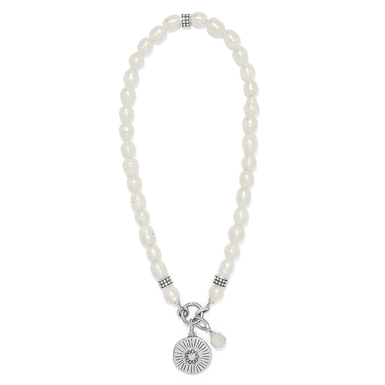 Token Charm Pearl Necklace - Image 2