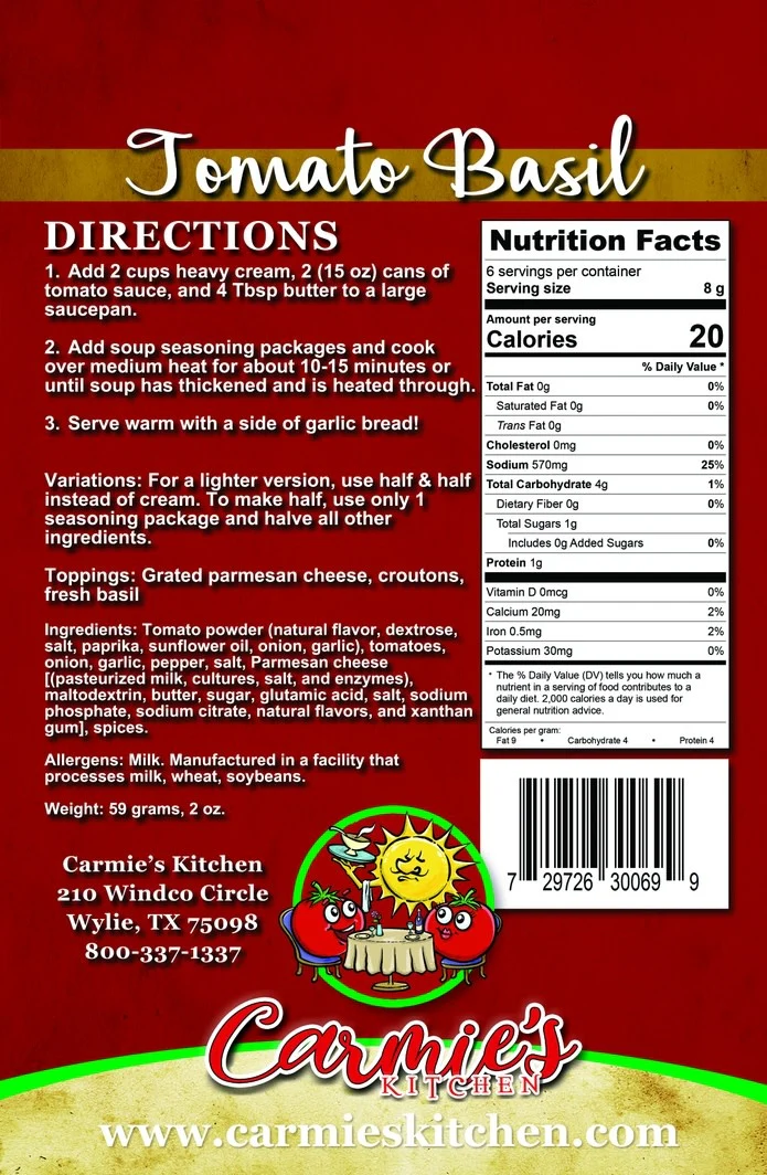 Tomato Basil Soup Mix - Image 3
