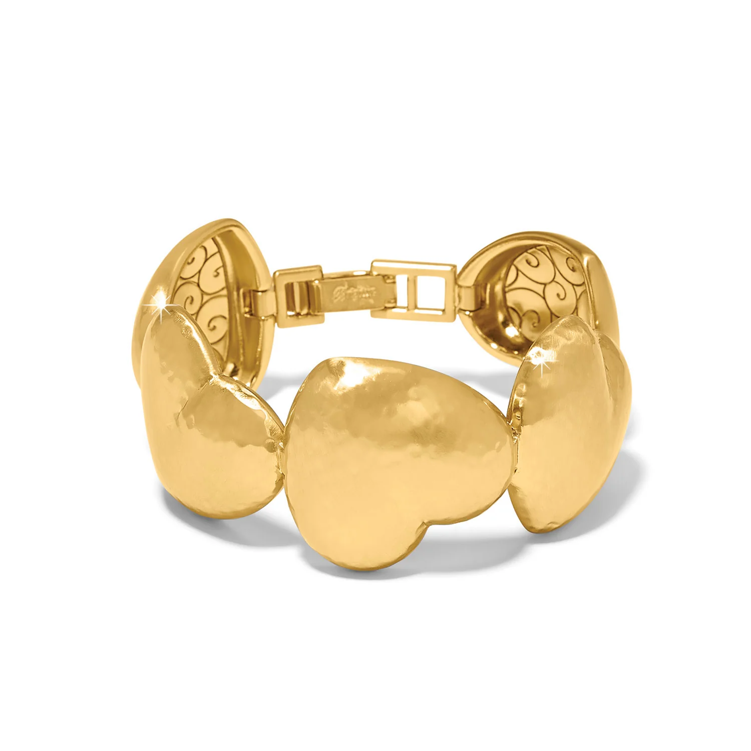 Trianon Heart Gold Link Bracelet