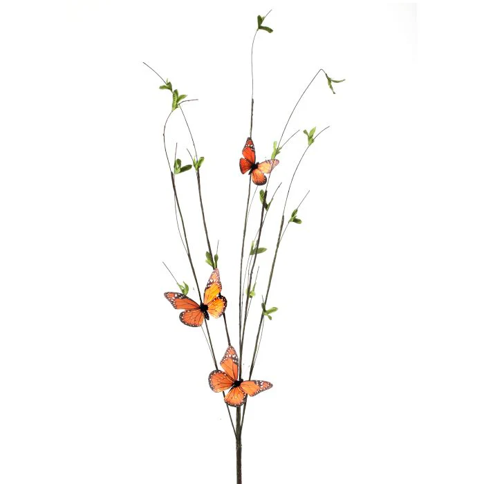 Triple Monarch Willow Branch 39”