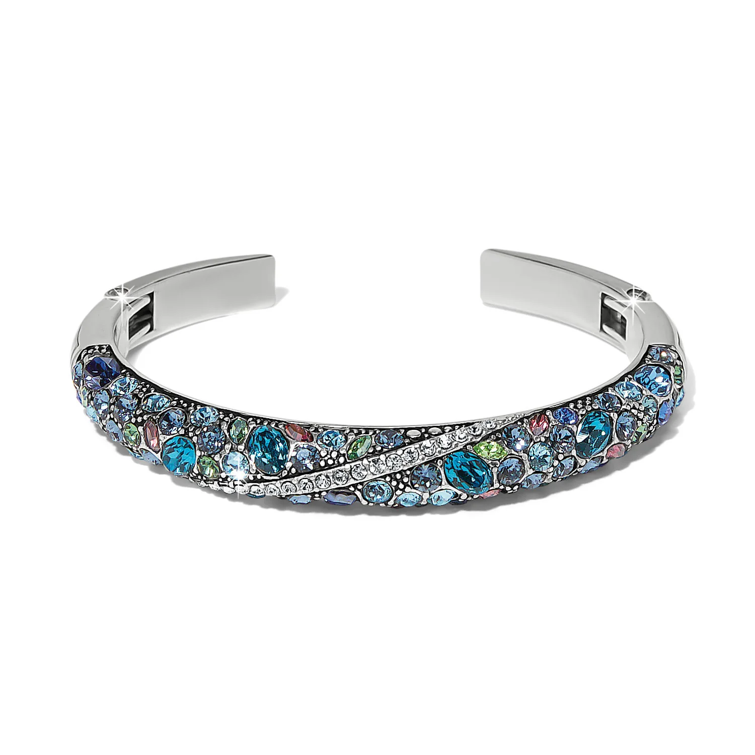 Trust Your Journey Blues Double Hinged Bangle