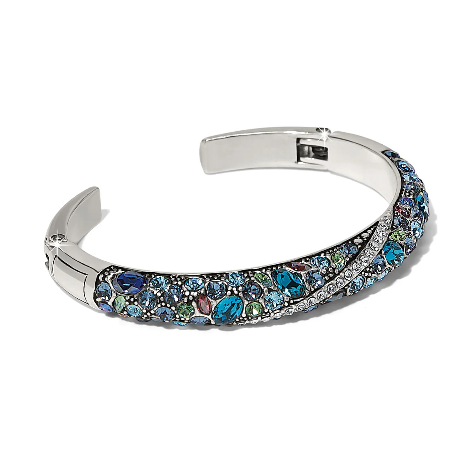Trust Your Journey Blues Double Hinged Bangle - Image 2