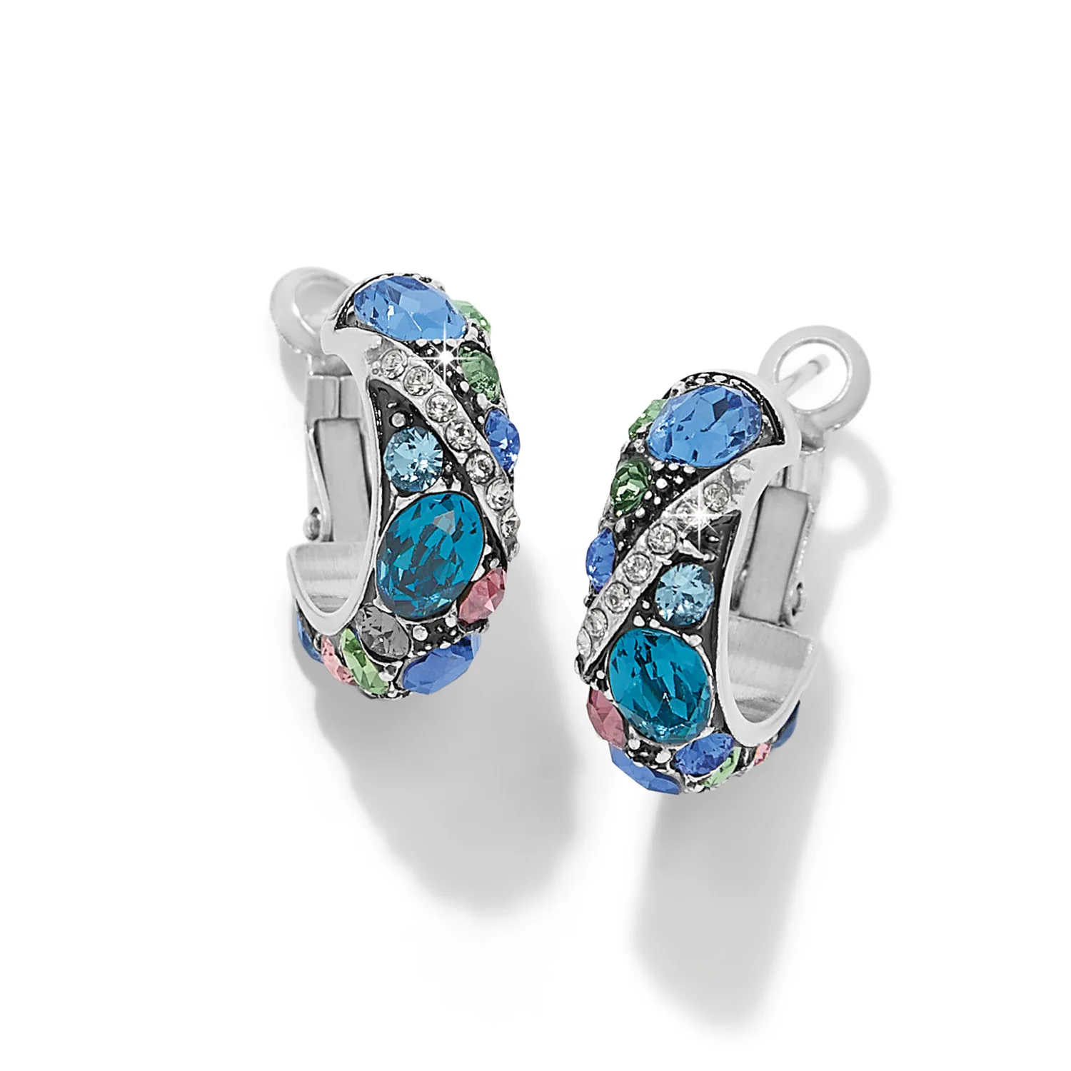 Trust Your Journey Blues Hoop Earrings