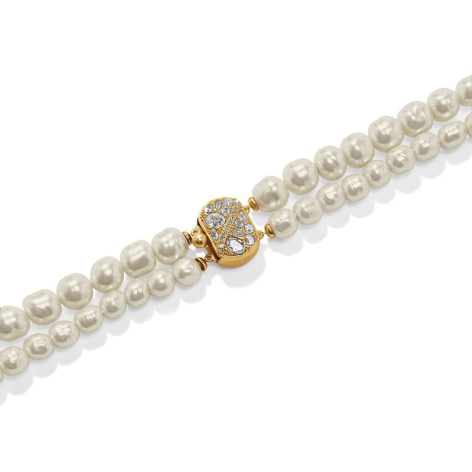 Trust Your Journey Double Pearl Necklace - Image 3
