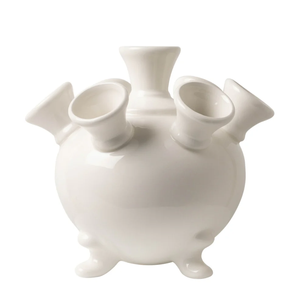 Tulip Vase On Legs White - Image 3