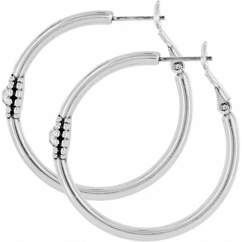 Twinkle Medium Hoop Post Earrings - Image 2
