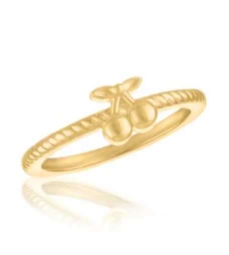 Twisted Cherry Gold Layers Ring - Image 2