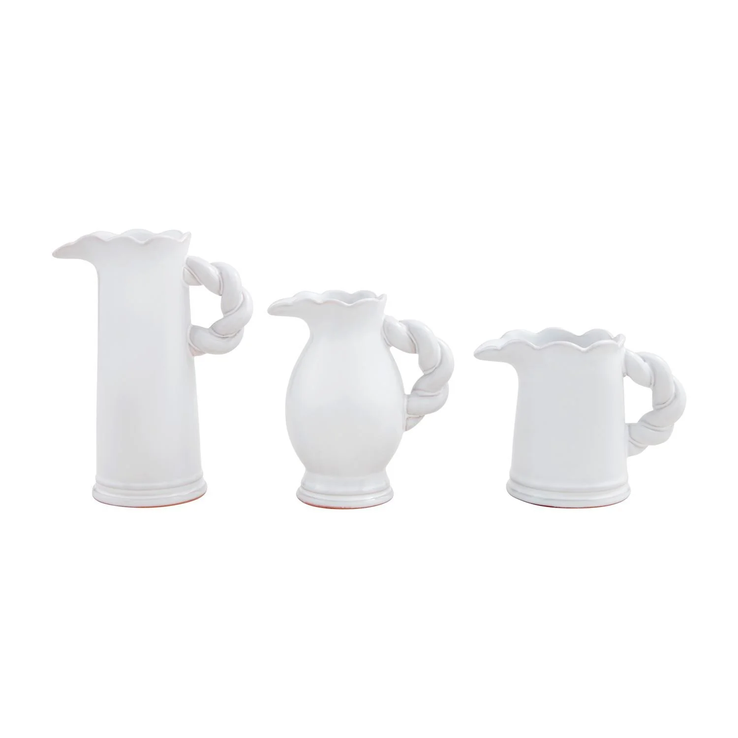 Twisted Handle Pitcher Vase