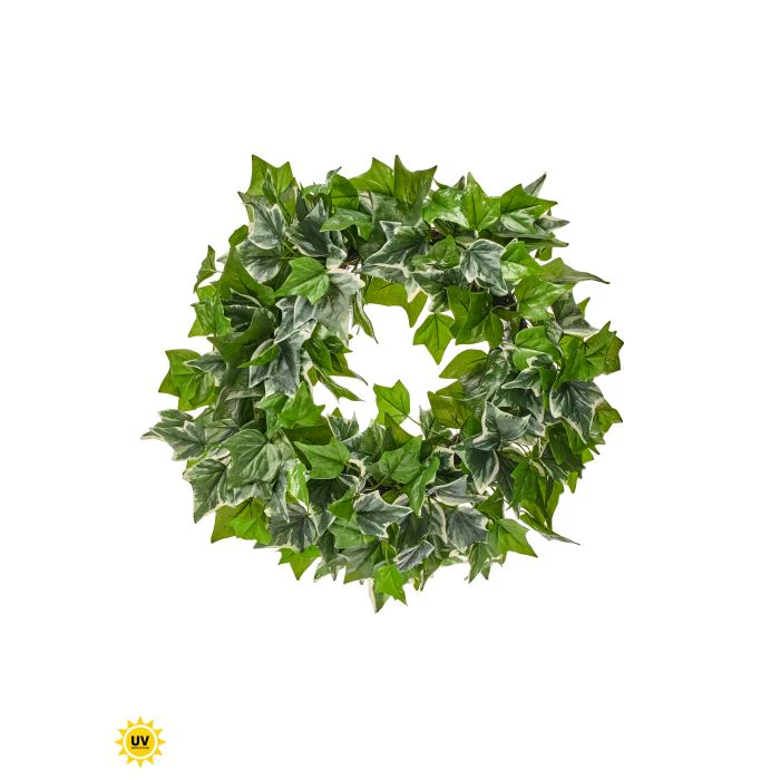 Uv Nat Touch Mix Ivy Wreath 25”