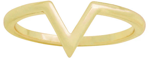 V Gold Layers Ring - Image 2