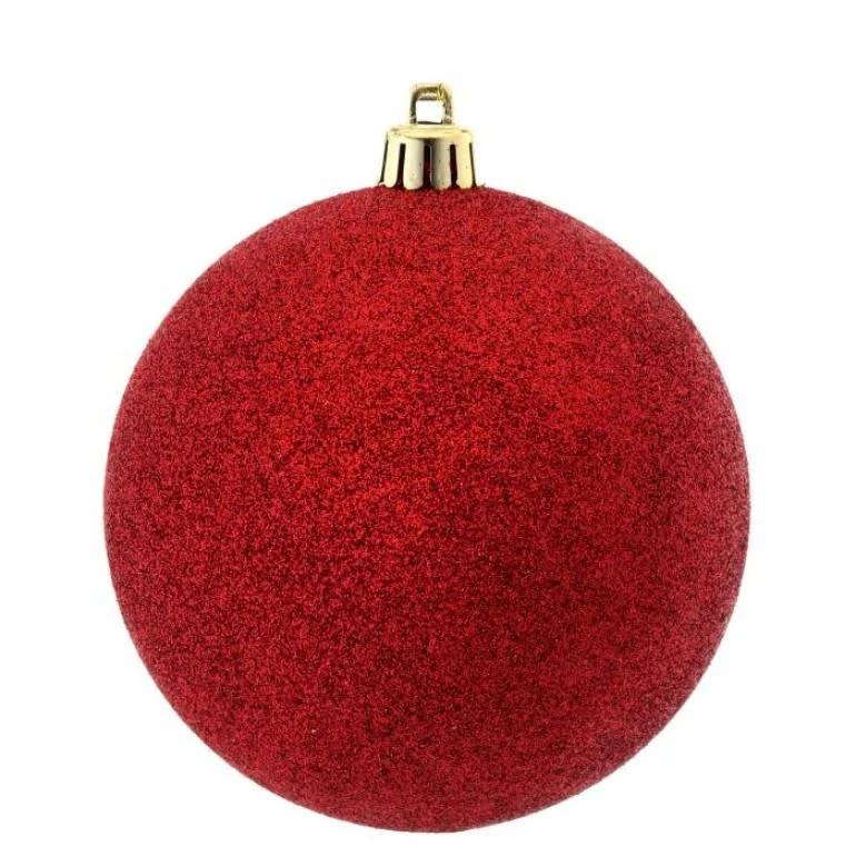 Vacuum Plate Glitter Ball 5.5" Ornament - Image 5