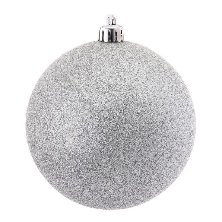 Vacuum Plate Glitter Ball 5.5" Ornament - Image 7