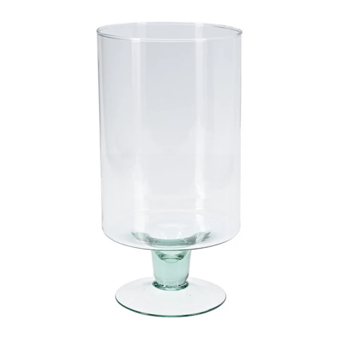 Vase On Foot Recycled Glass