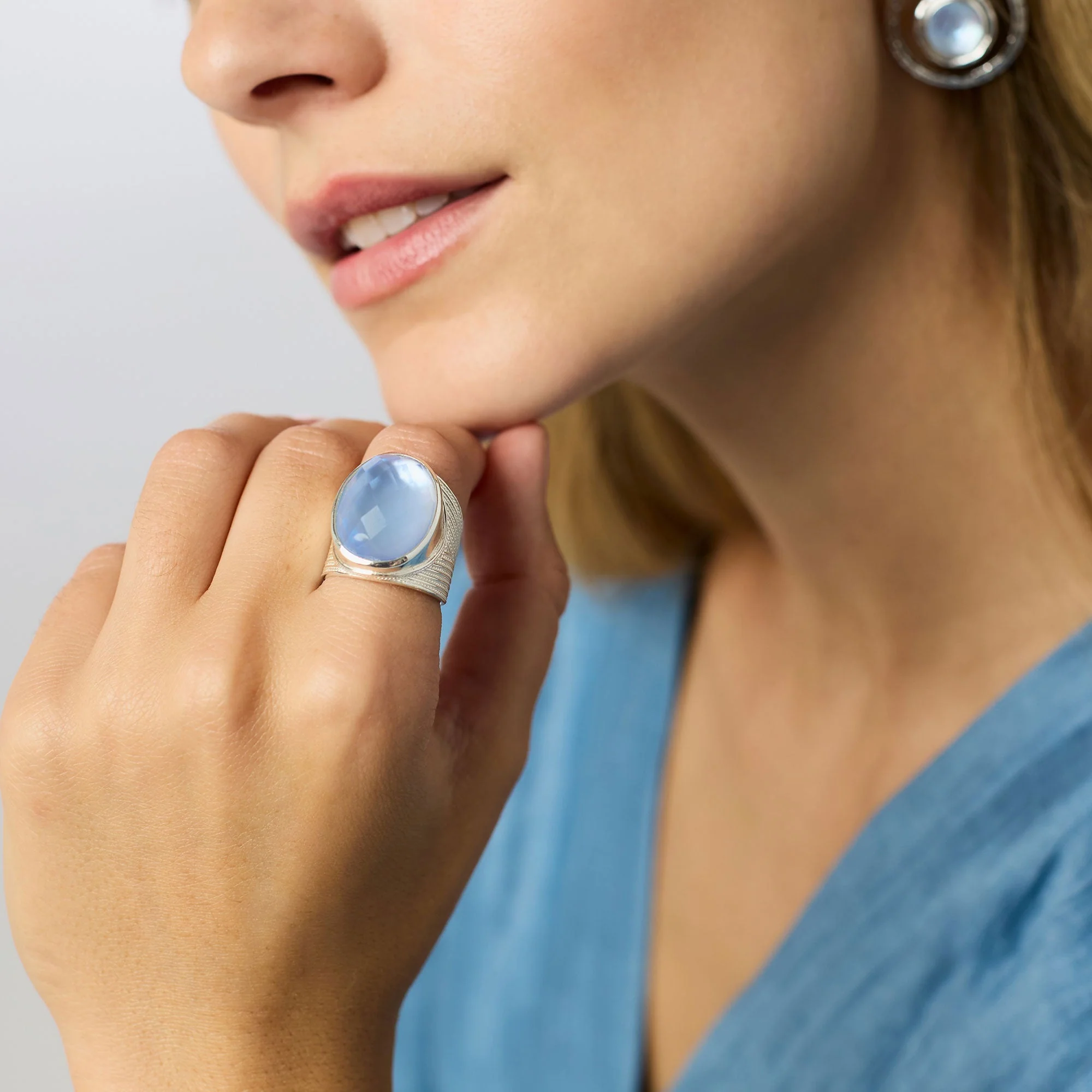 Verona Statement Ring Silver