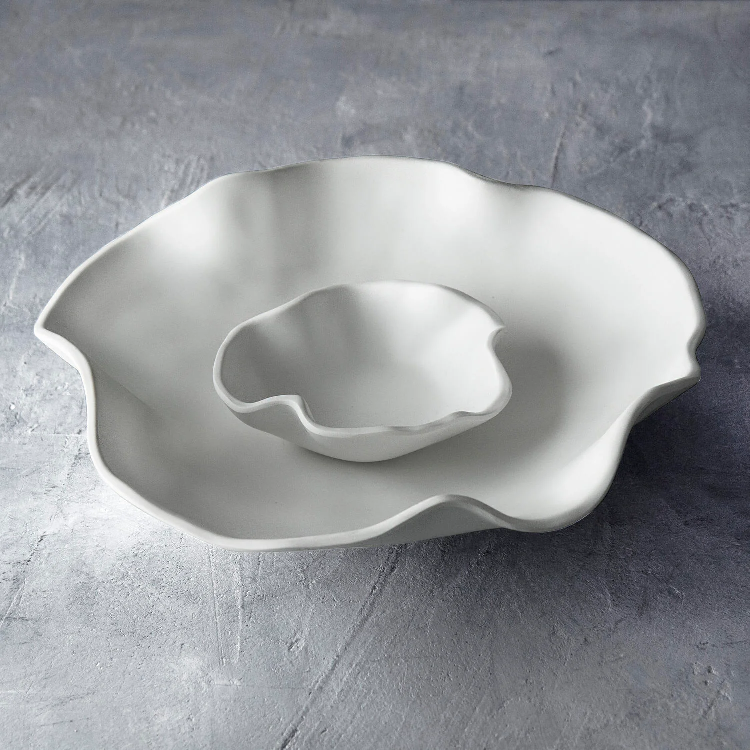 VIDA Nube White Chip & Dip - Set 2