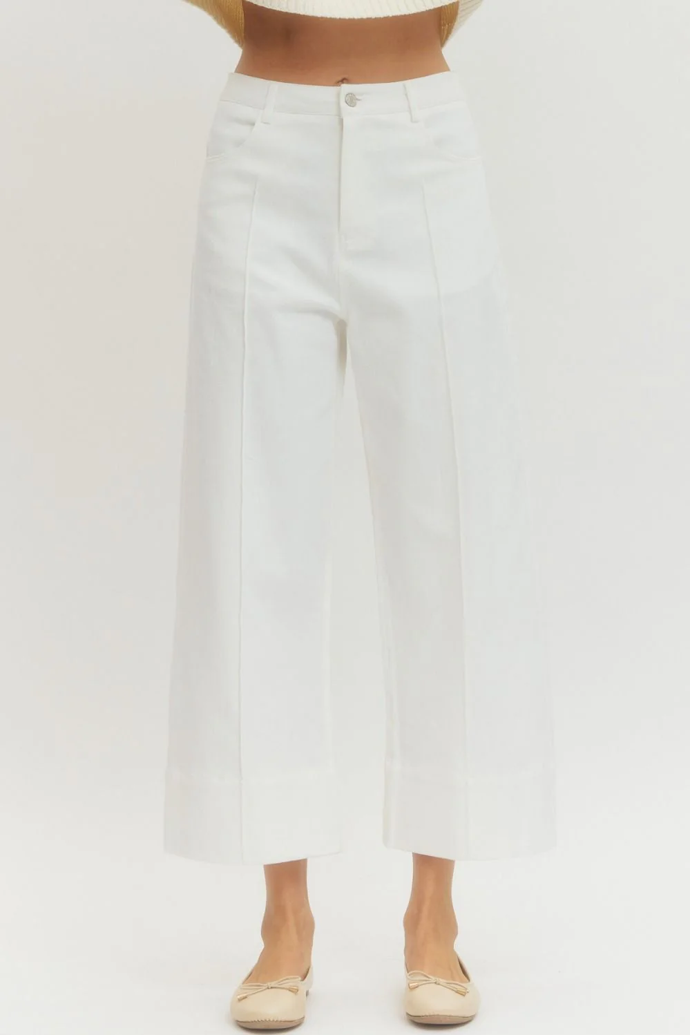 Vienna Solid Wide Leg Pants