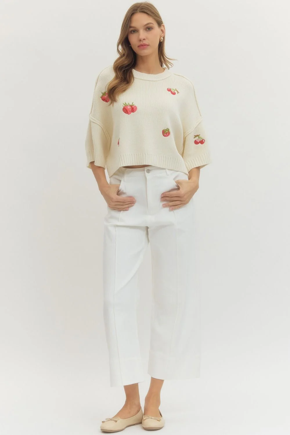 Vienna Solid Wide Leg Pants - Image 7