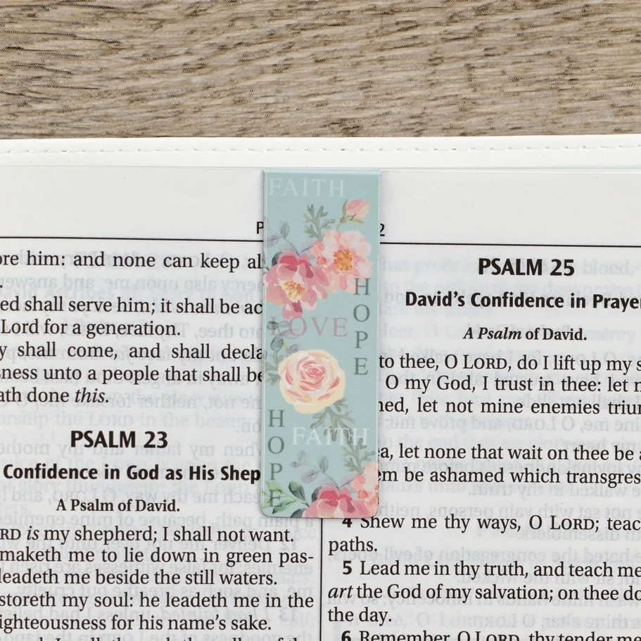 Vintage Faith Hope and Love Magnetic Bookmark - Sold as Set - Image 2